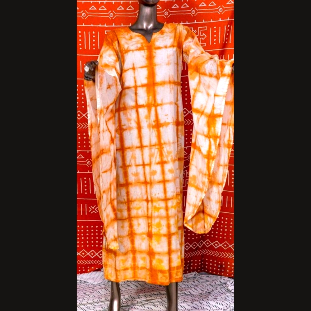 Tie dye bell sleeves Goddess Queen Festival Dress